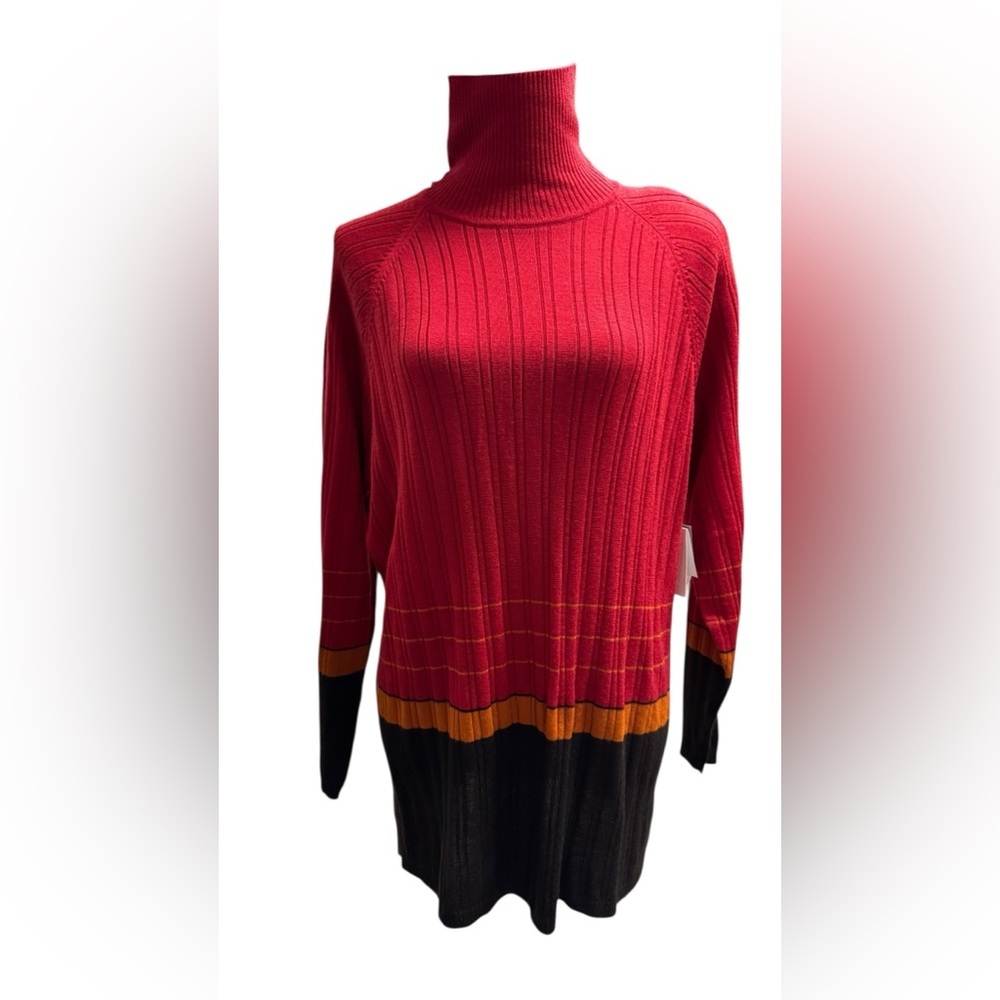 Women's Valerie Stevens II sweater 100% extra-fine merino wool Size 2X​